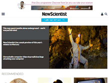 Tablet Screenshot of newscientist.com